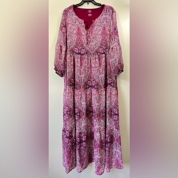 St. John's Bay Dresses & Skirts - St. John’s Bay, Pink Floral Maxi Dress